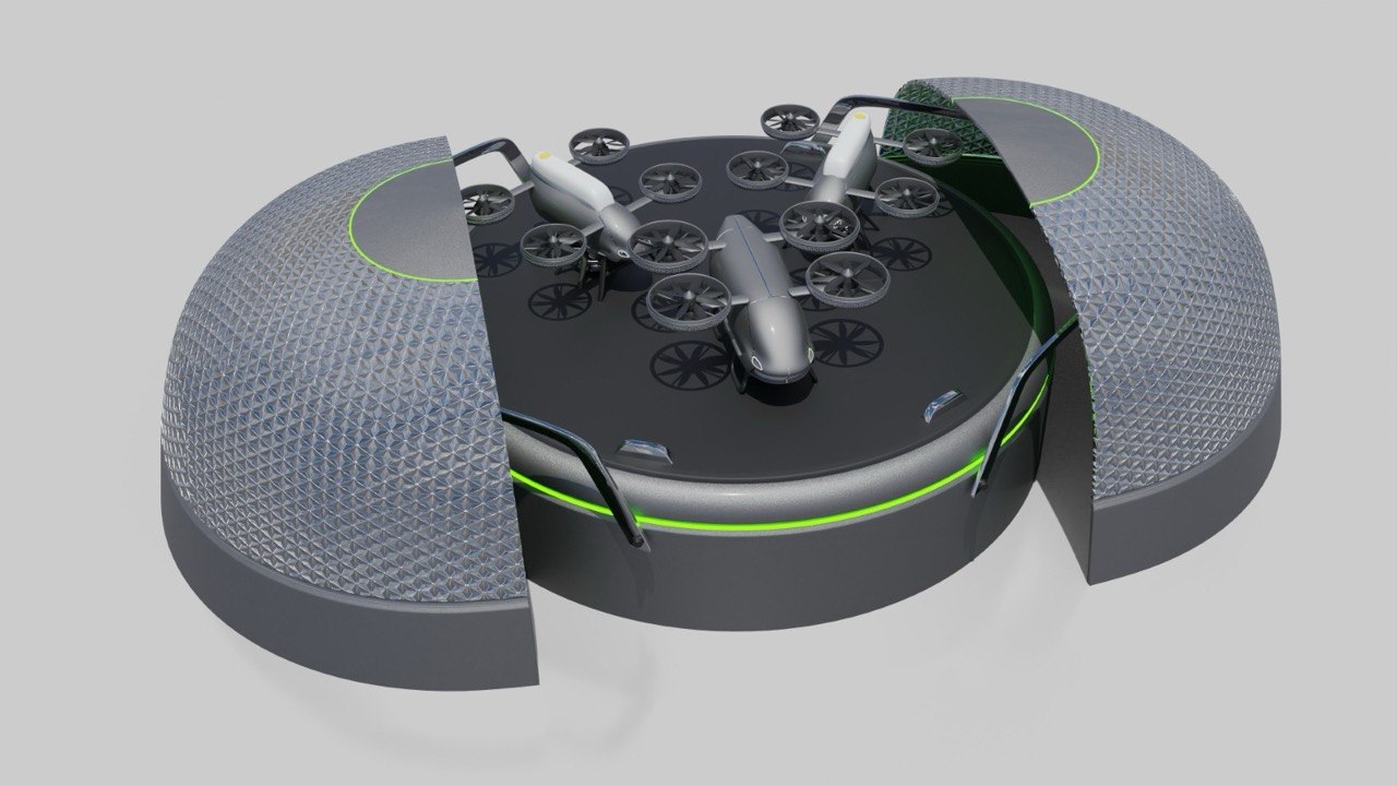 AVIASPACE vertiport docking concept